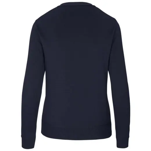 Ladies Quantum Low Pill Cardigan Navy Back